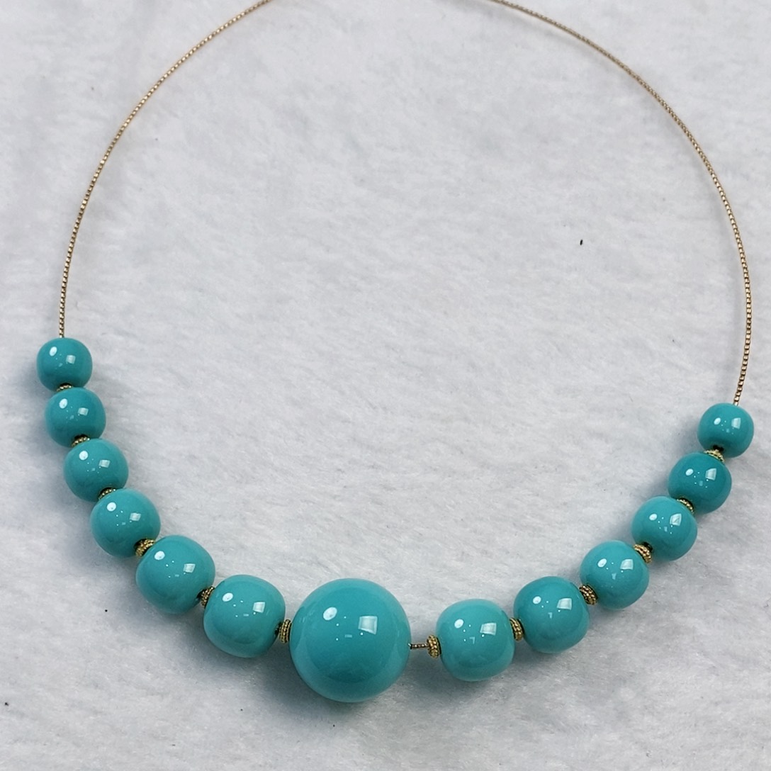 绿松石配饰18K金镶嵌