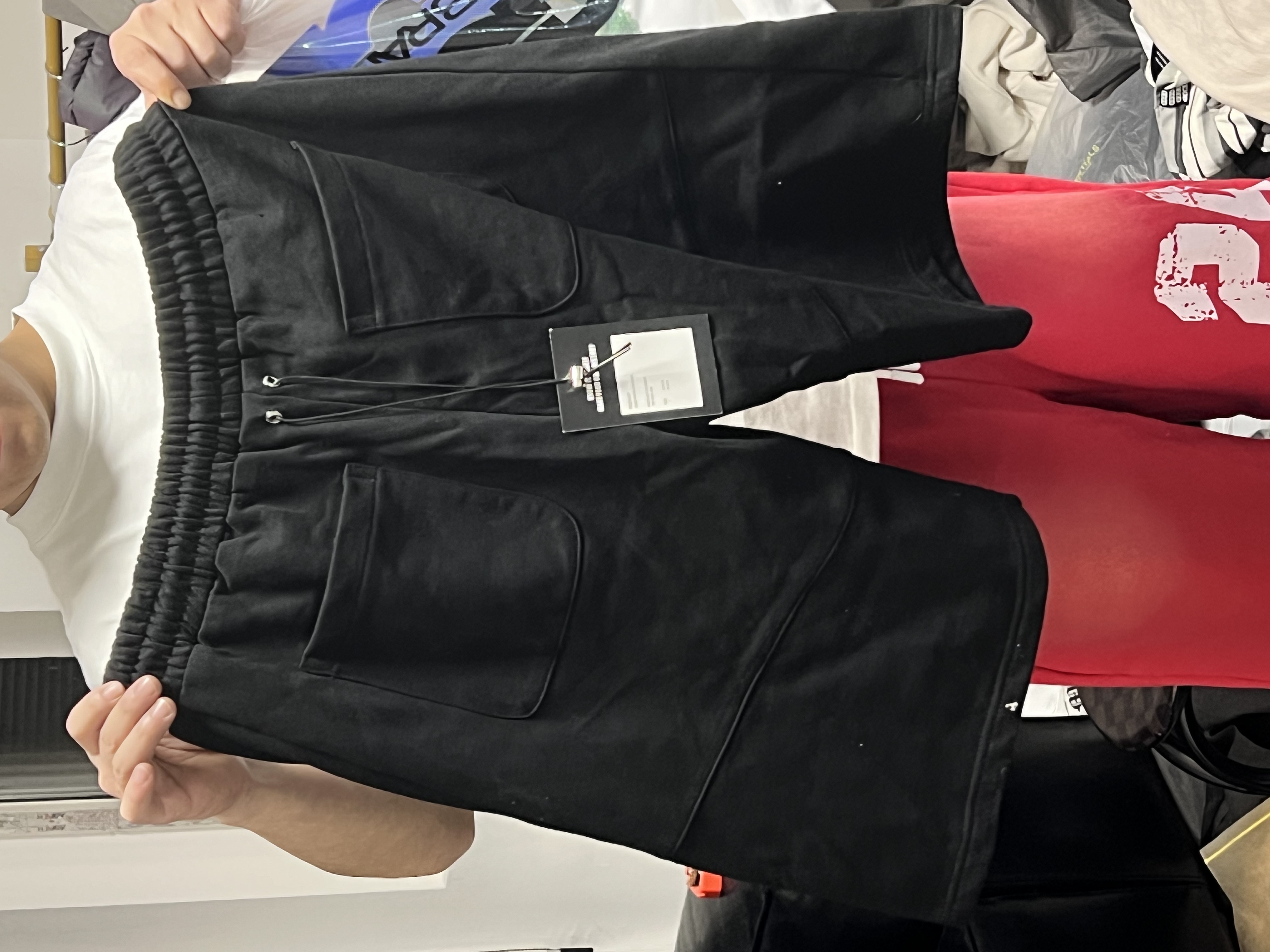 富贵家--TW白色胶标短裤