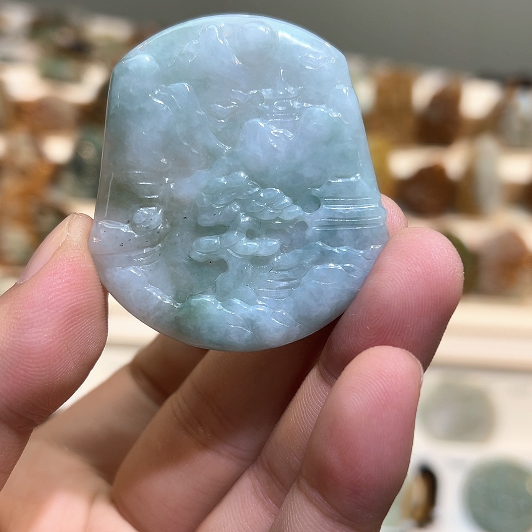 颈饰未镶嵌翡翠挂件