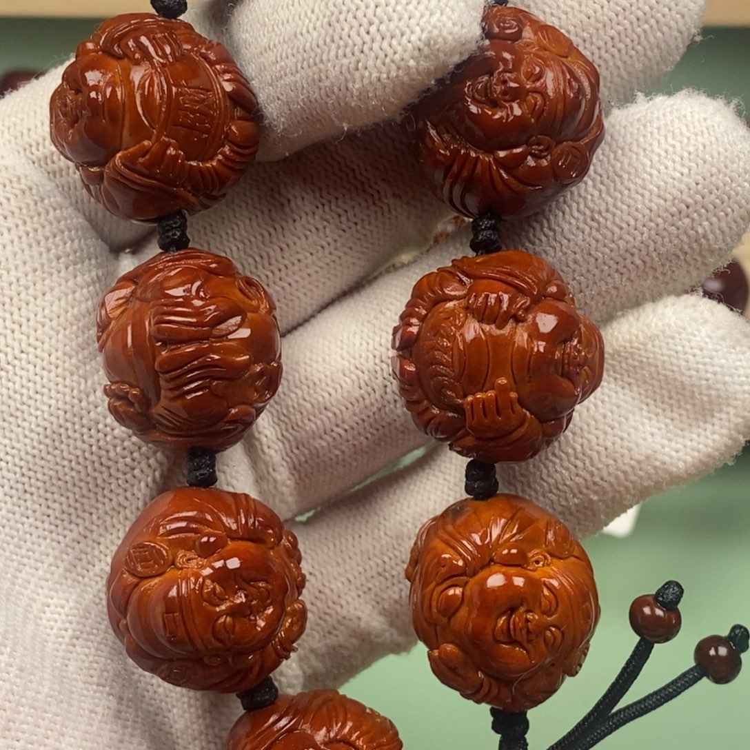 闻***哥大叶紫檀（黑酸枝木类）橄榄核回血直播间