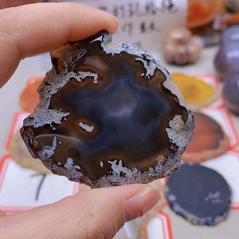 【闪购商品】未镶嵌玛瑙/玉髓珠宝半成品山**叶