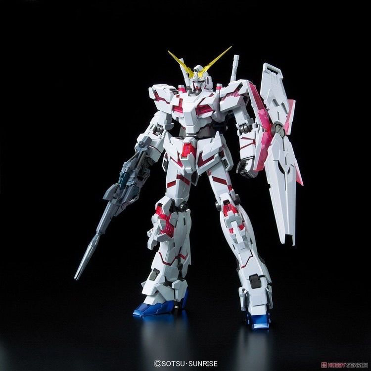 玩具PB MG 1:100 独角兽 钛合金配色 红绿骨架 拼装模型