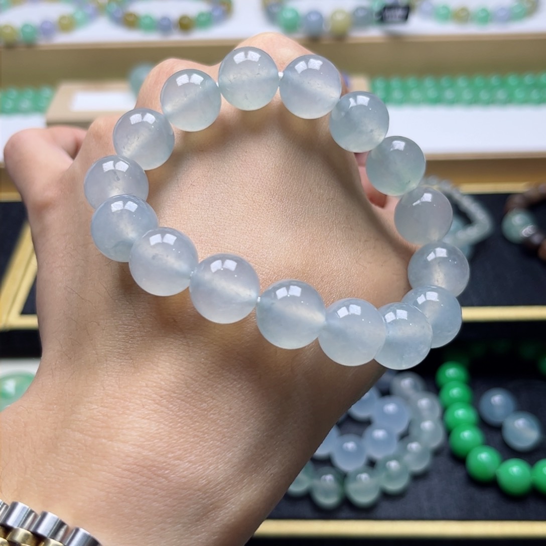 翡翠手链未镶嵌天然