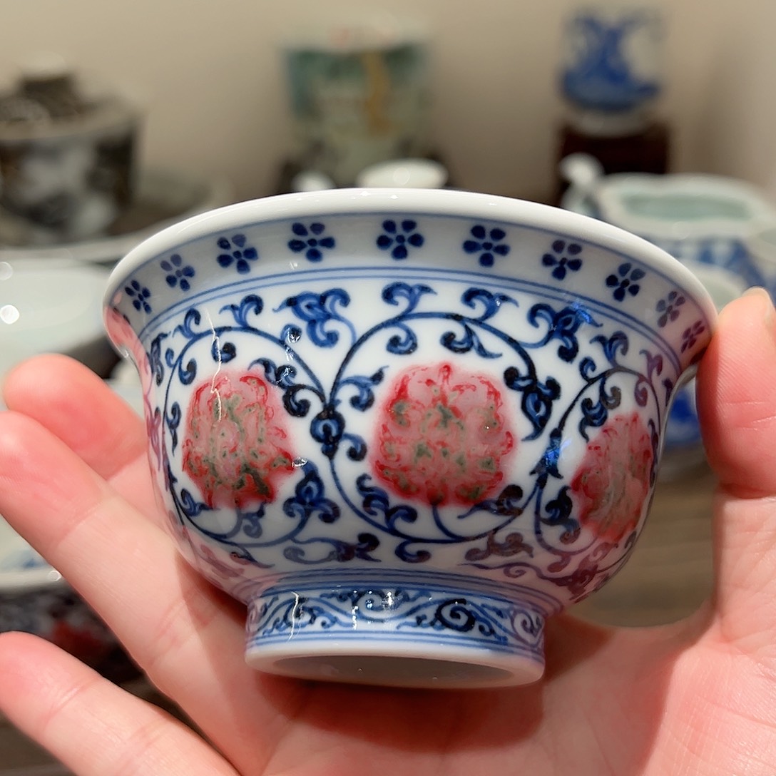 微瑕原矿釉里红柴窑