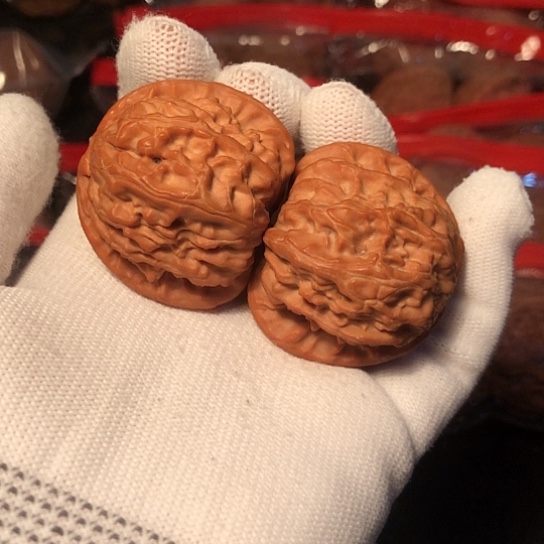 把件文玩核桃白狮子39