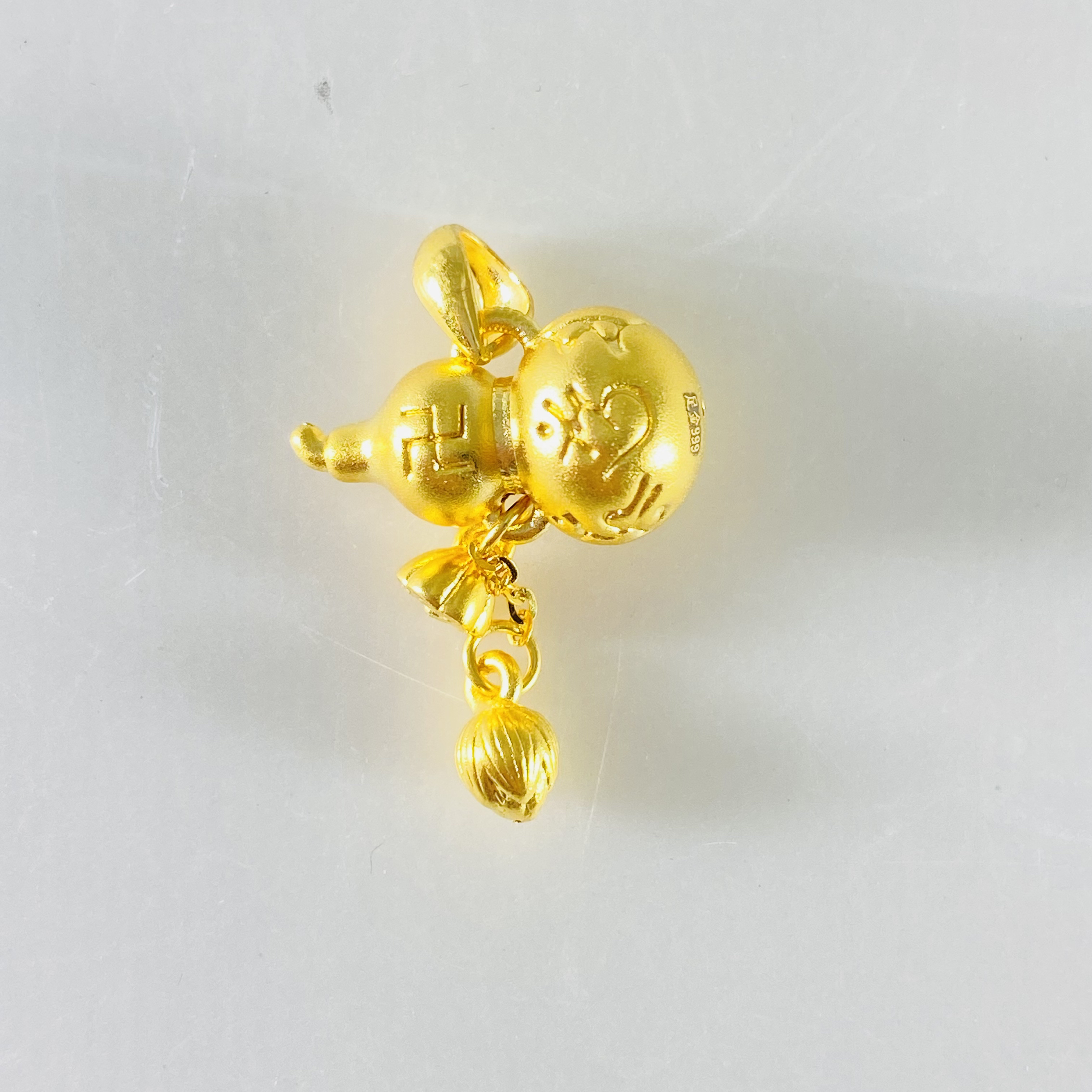 足金999 黄金六字真言葫芦 2.5