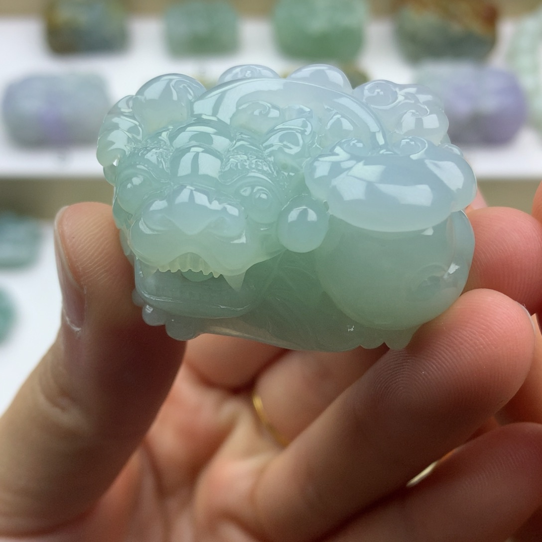 翡翠吊坠(不含链)未镶嵌天然缅甸翡翠A货貔貅