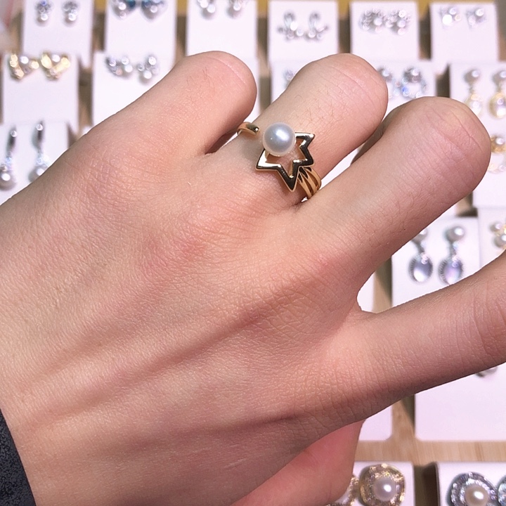 淡水珍珠耳饰银S925镶嵌