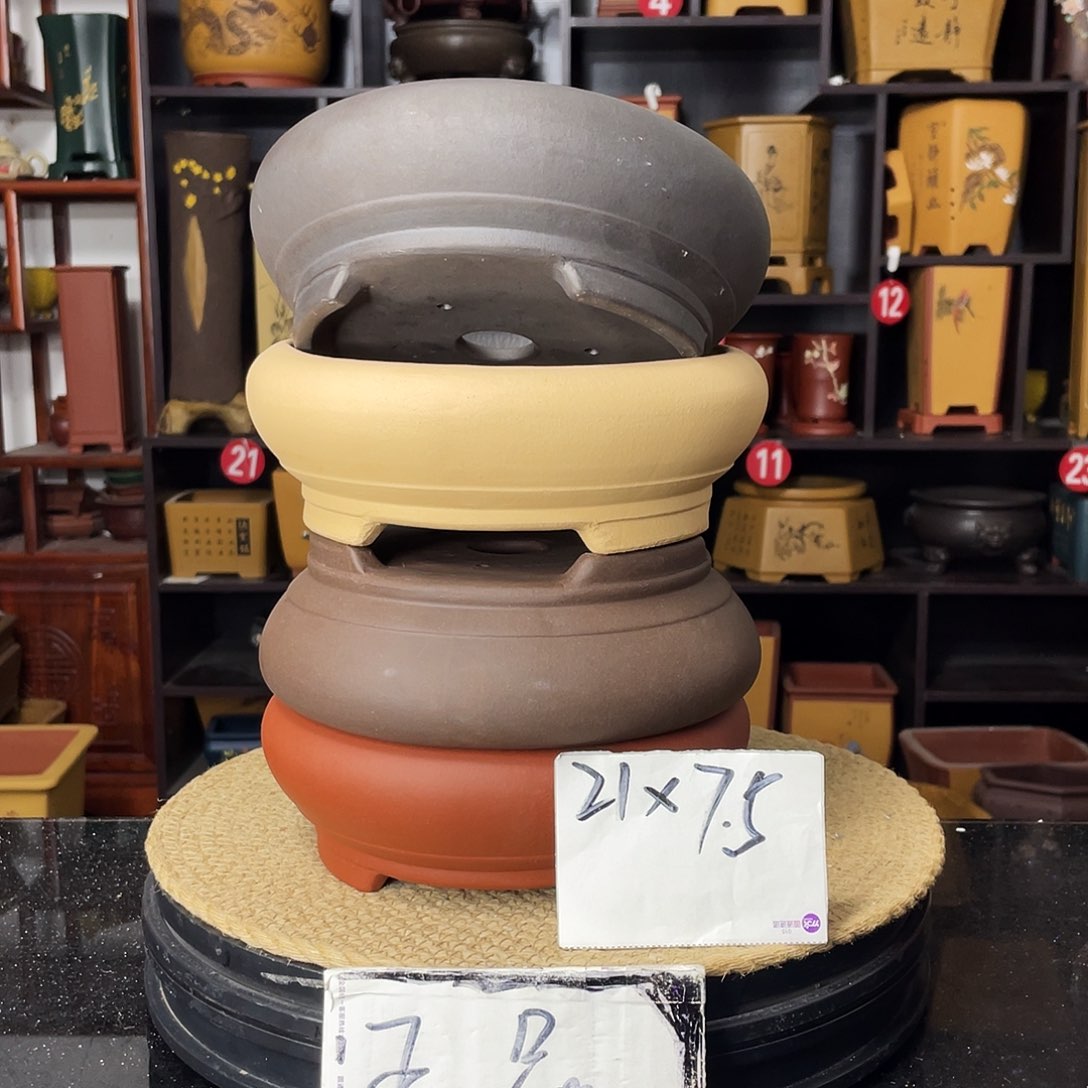 紫砂D-晚秋紫砂花盆