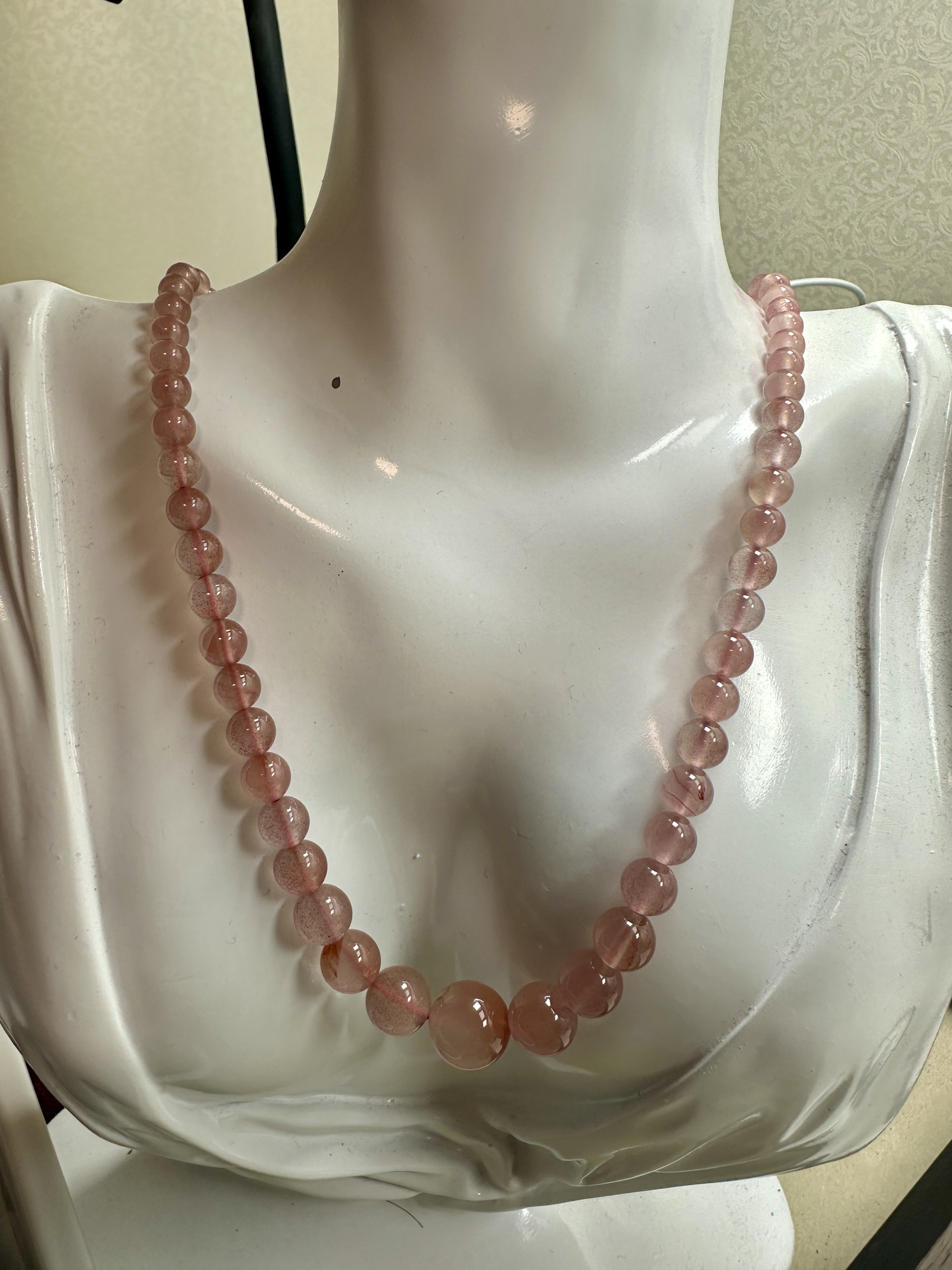 天然南红塔珠项链 