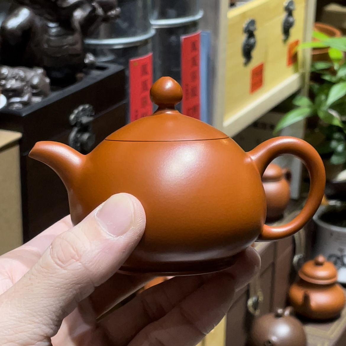 荣记池松荣朱泥，矮龙蛋约110cc