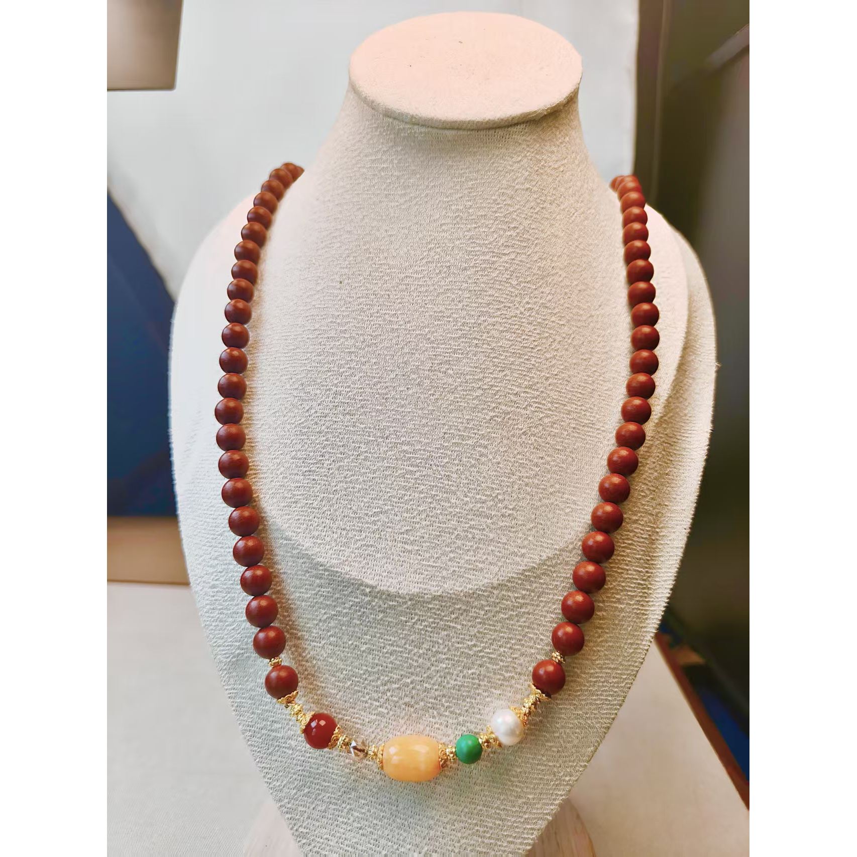 【舒肝宝香方】搭配8MM左右脖挂古法非遗（ 避水避汗）送同款香方戒指