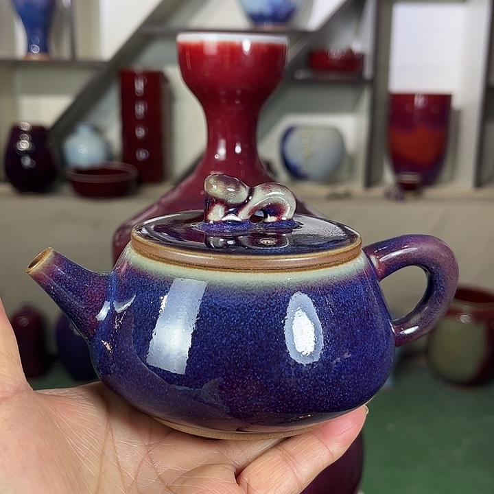 瓷片钧瓷手工艺品杯子