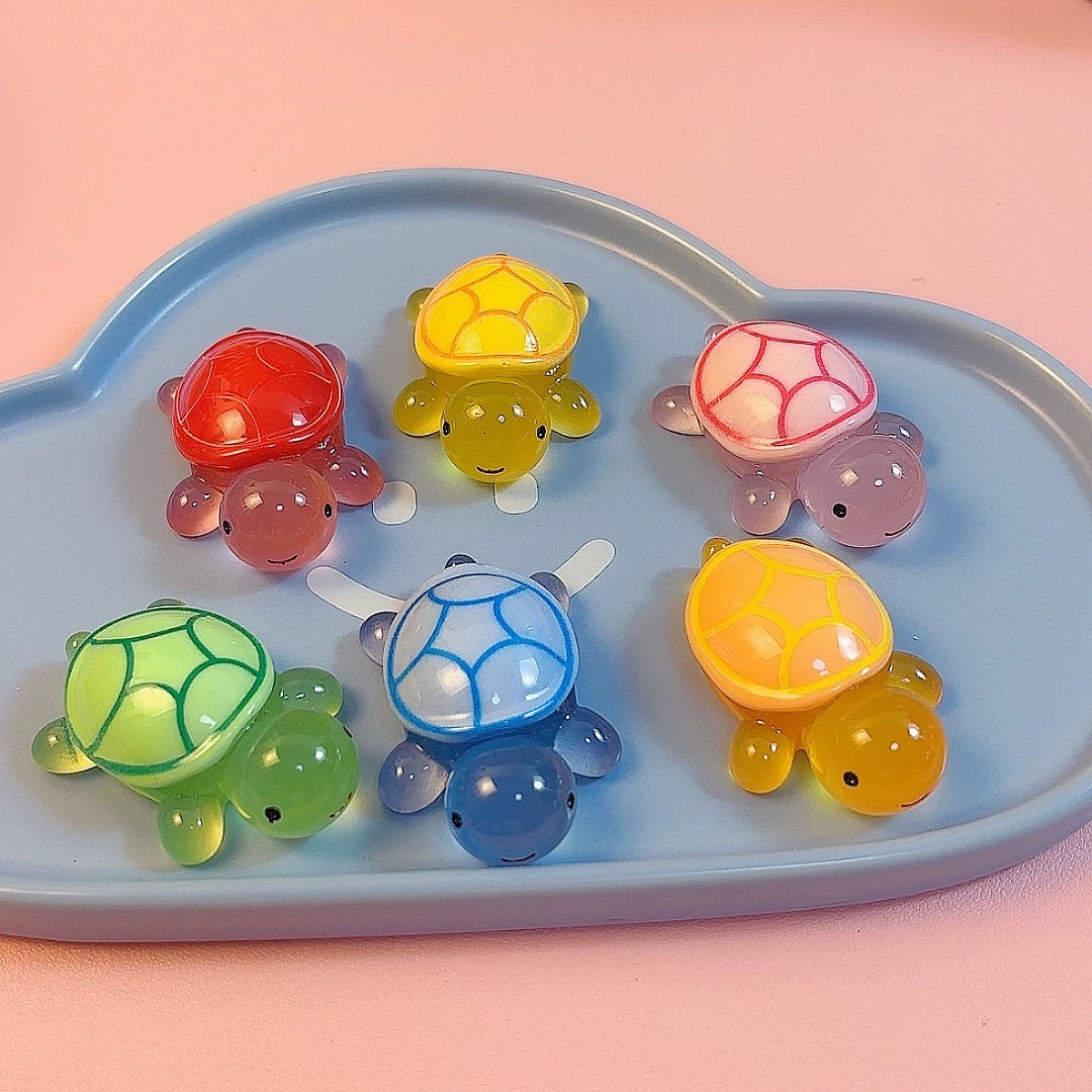 【直播拆】大乌龟树脂夜光可爱乌龟创意DIY手工制作摆件