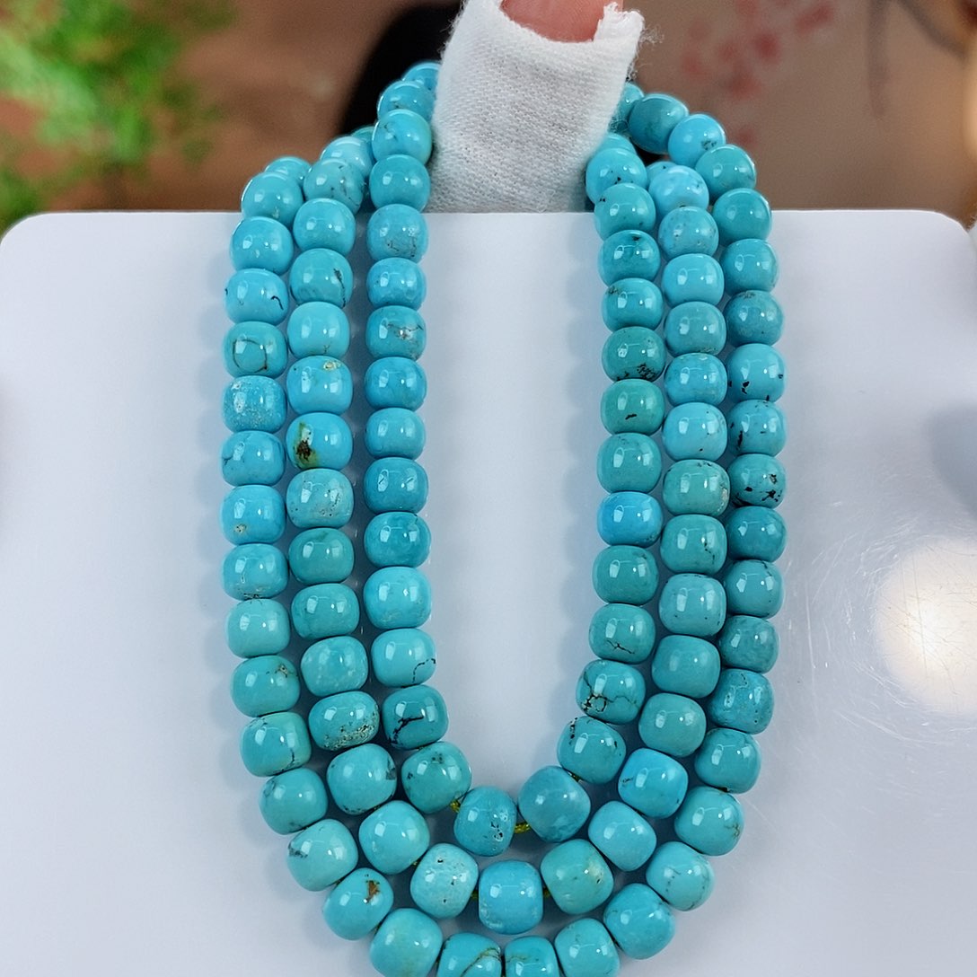 绿松石珠宝奇石未镶嵌6mm+