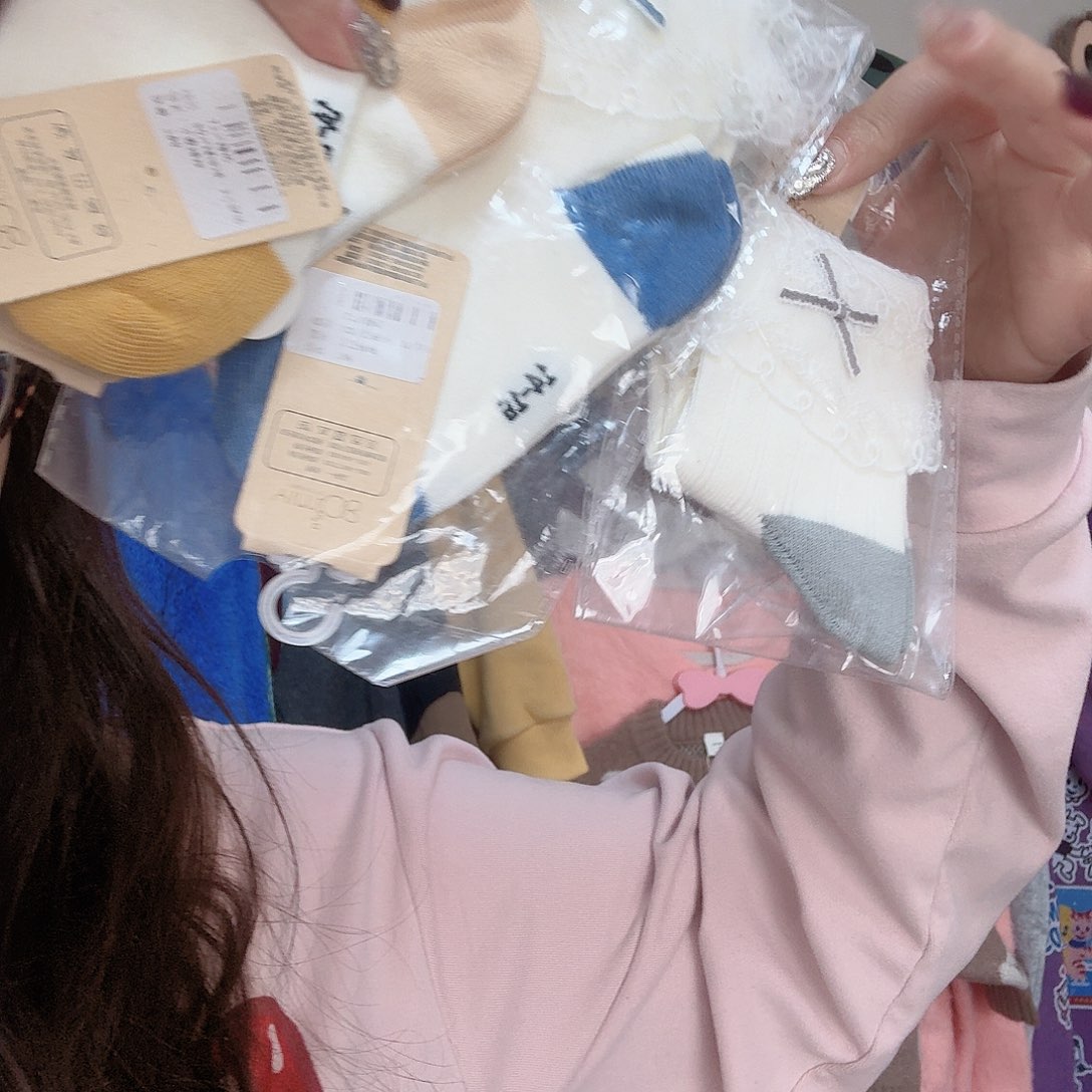 四双花边袜特价不退不换14-17脚丫