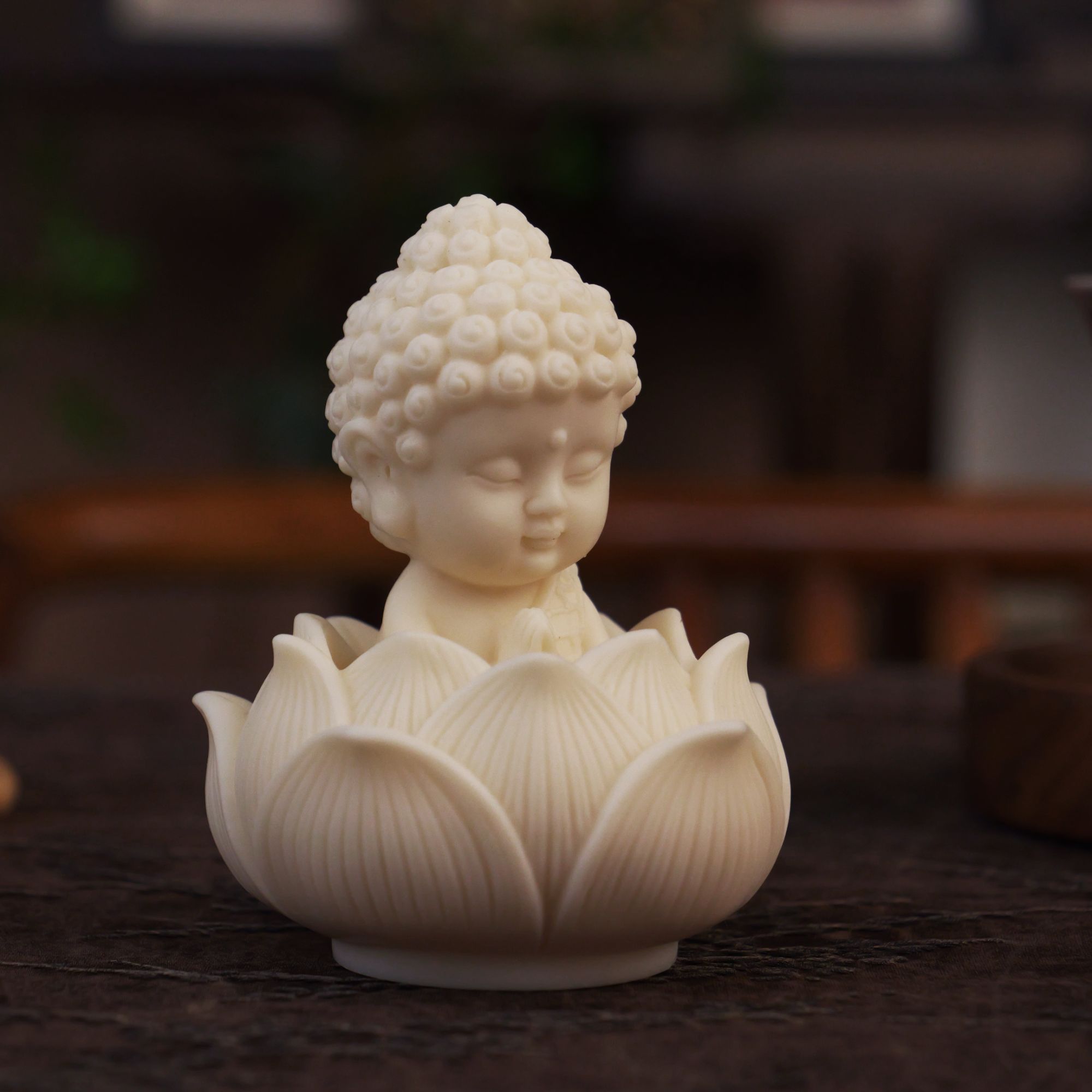 象牙果普提果宝宝佛莲花底普萨茶宠工艺品车载挂饰