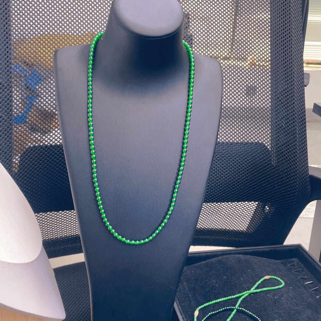 翡翠未镶嵌项链卡5