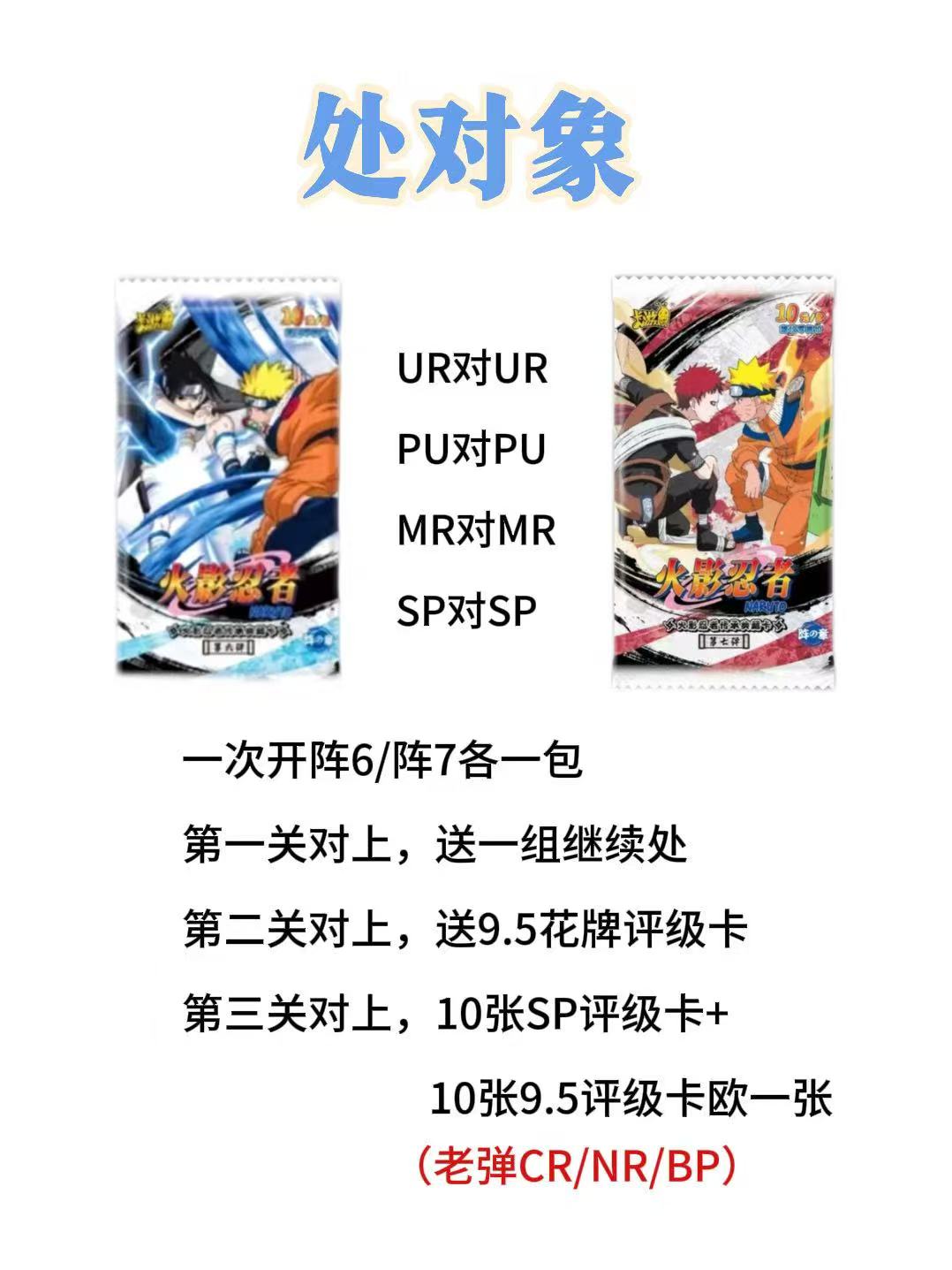 《处对象》火影忍者-阵之章第六弹/第七弹-传承典藏卡《潮玩盲盒》   