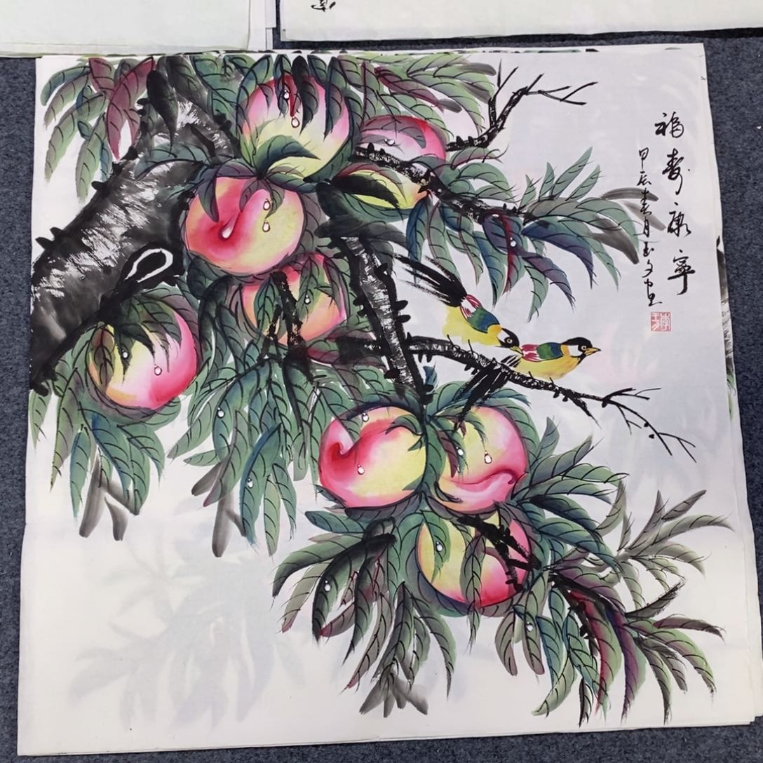 国画尺寸68✖️68四尺斗方画画