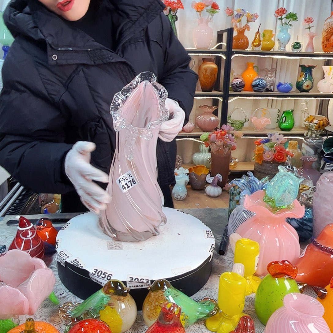 4176 家悦美居琉璃摆件不完美