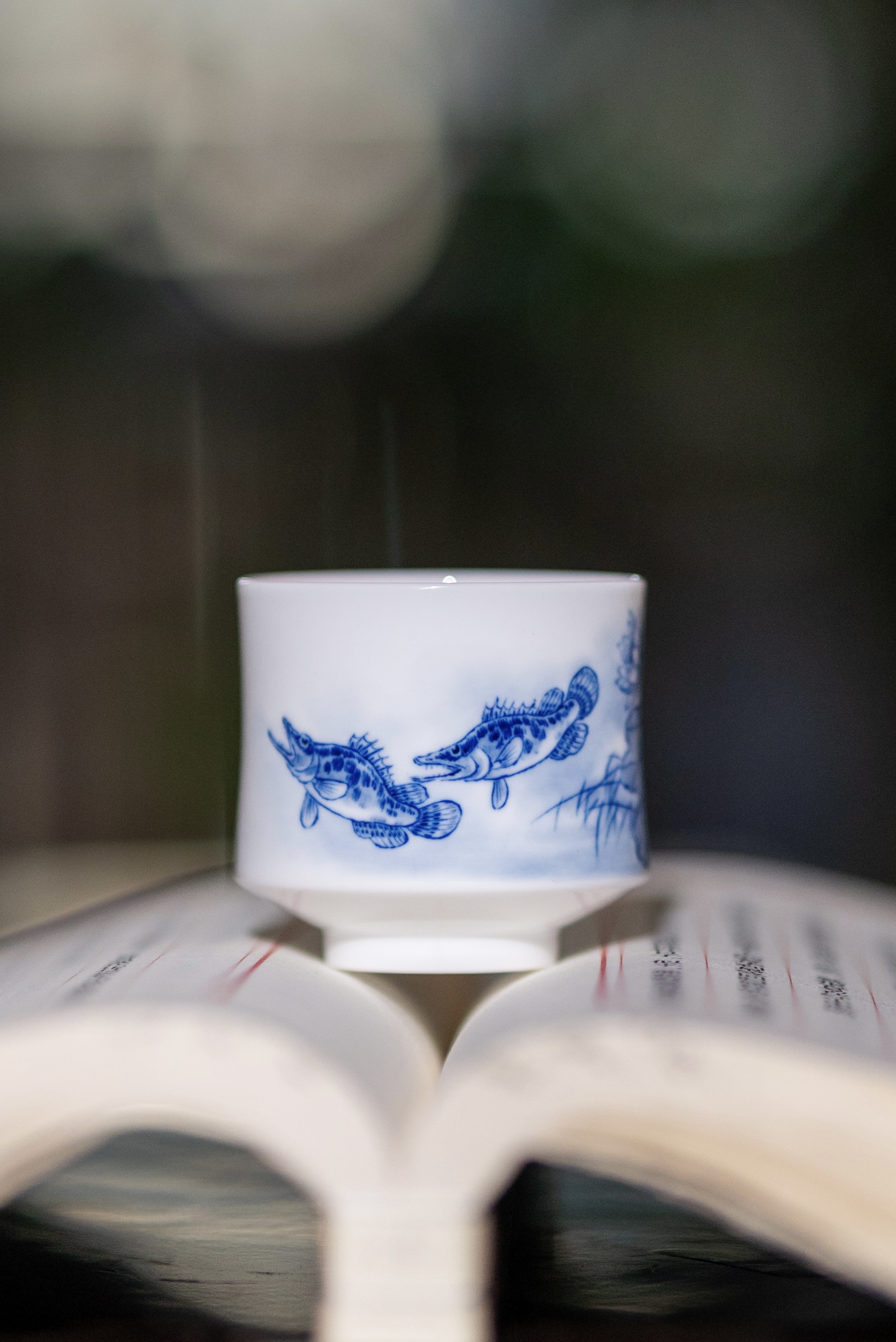 九段烧景德镇妙手青花青花和陶瓷主人杯茶杯白瓷为贵束腰杯A款