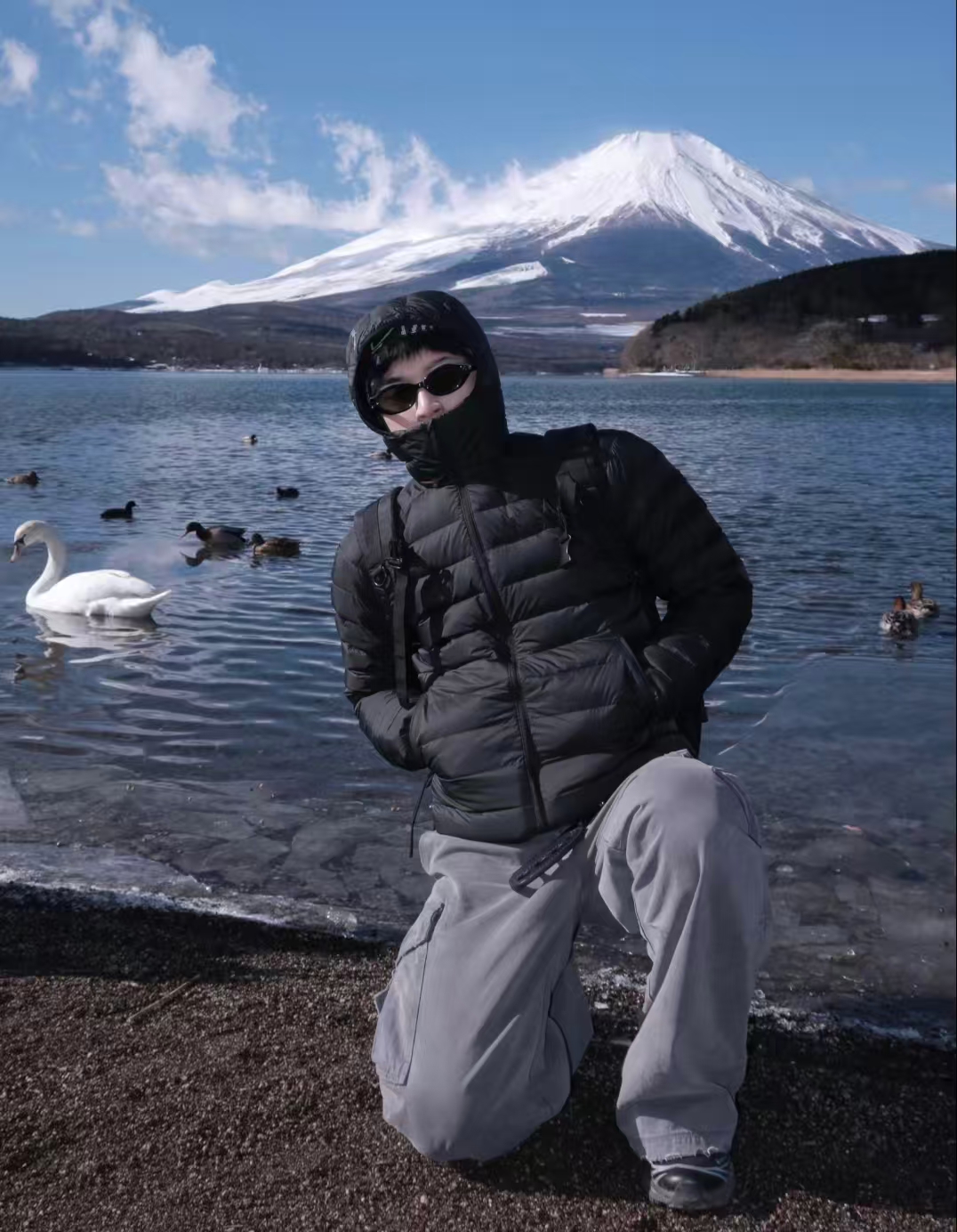 排骨 纯色连帽拉链户外保暖羽绒服