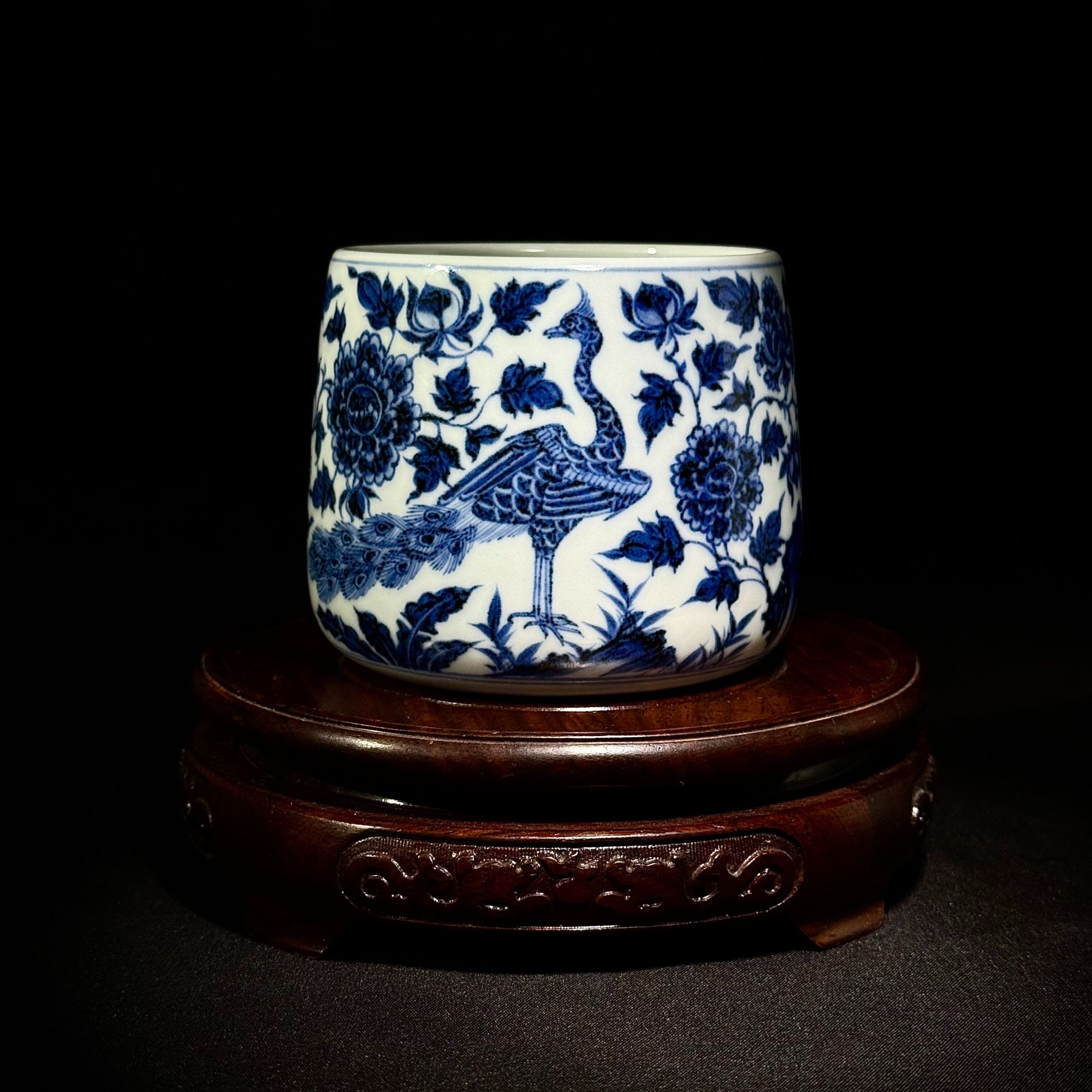 素月明河孔雀火山杯