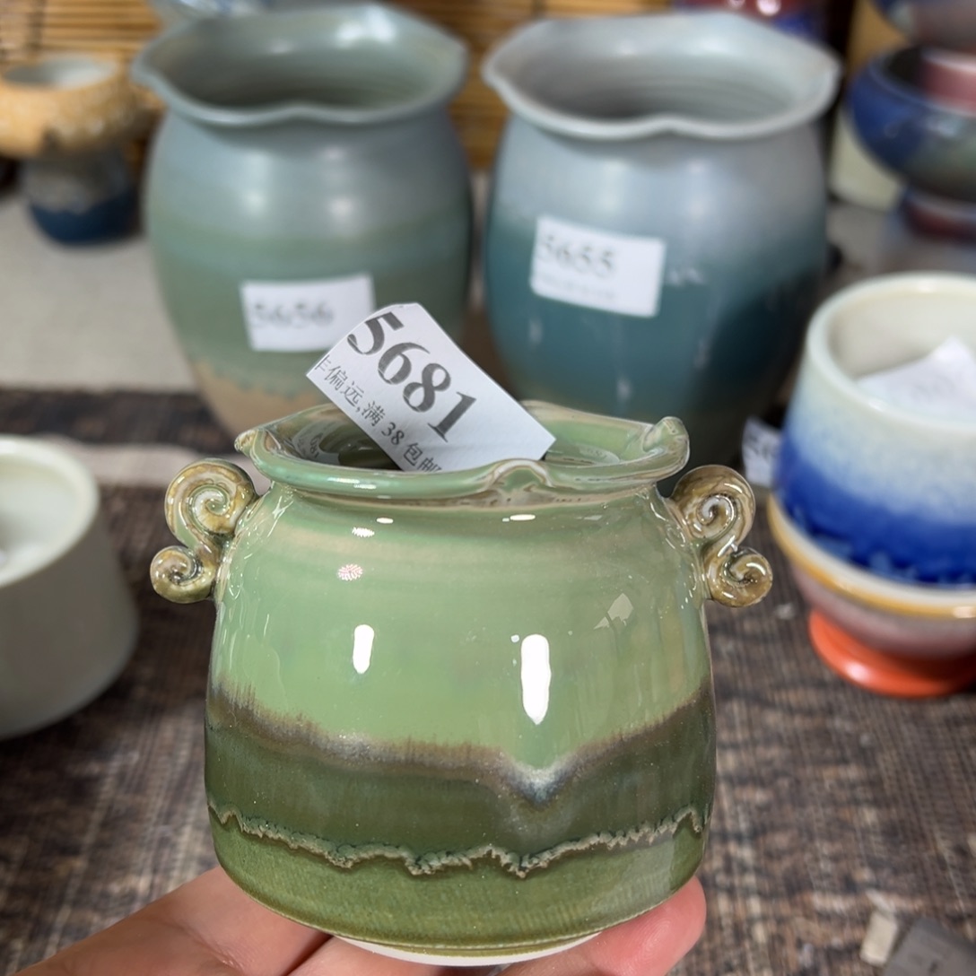 红陶景德镇手工花盆