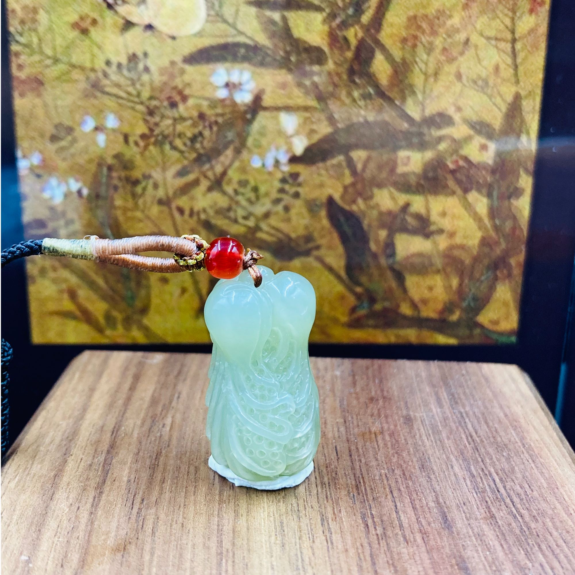 和田玉百财吊坠9239