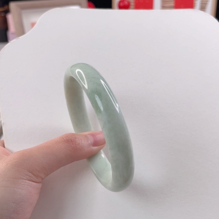 蓝田玉（蛇纹石化大理石玉）手镯未镶嵌甜*?