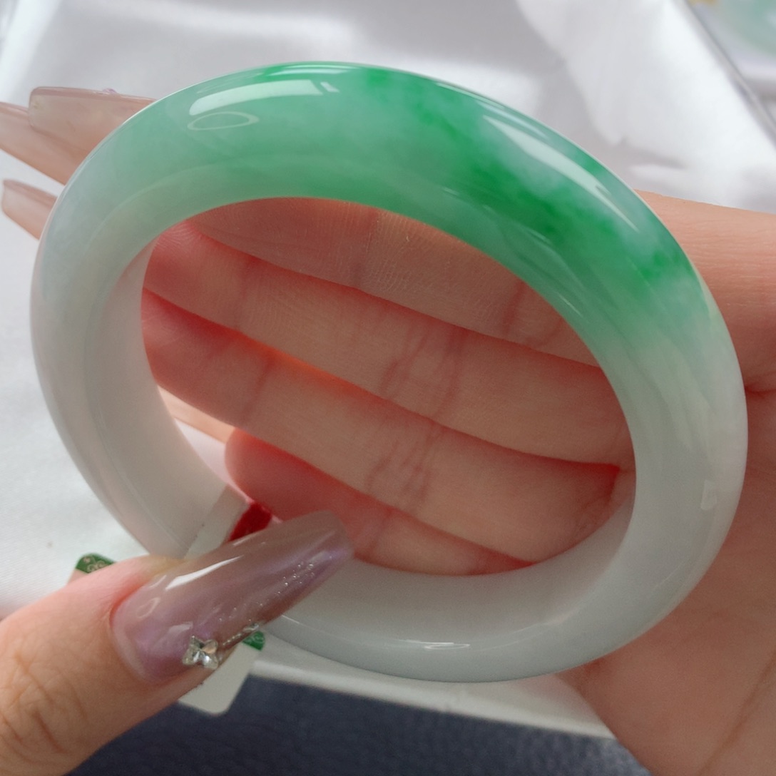 未镶嵌手镯翡翠缅甸天然翡翠A货56.8