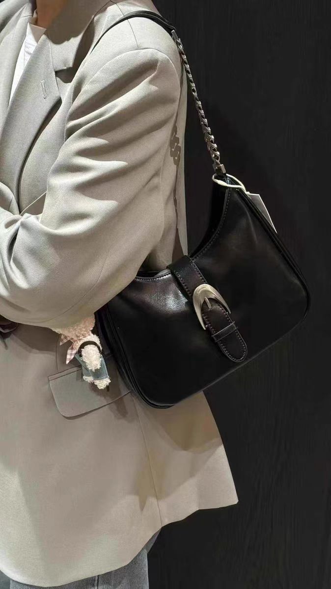 8660 黑色2025新款时尚轻奢单肩双