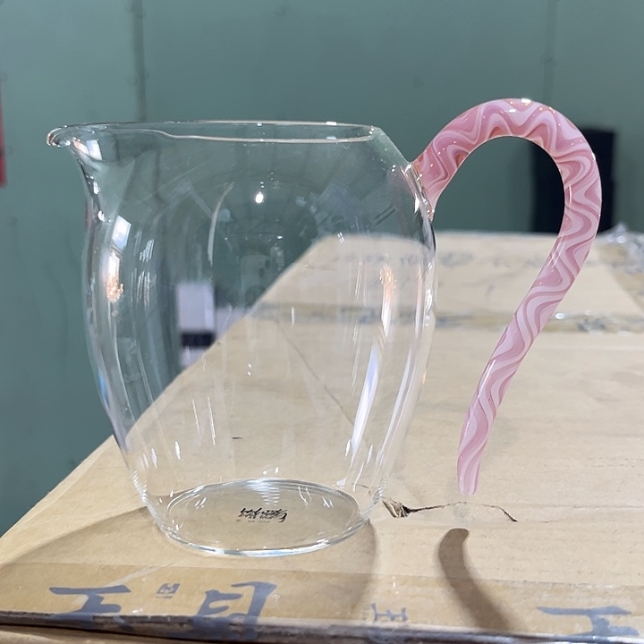 金丝祥云粉色公道杯