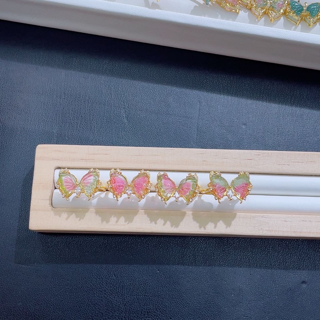 未镶嵌戒指碧玺多样性发其一