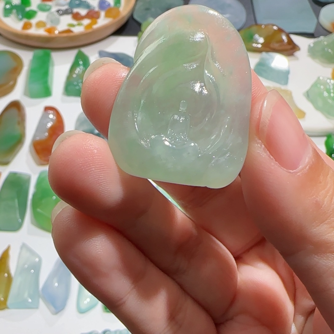 定制翡翠未镶嵌幸****始材料