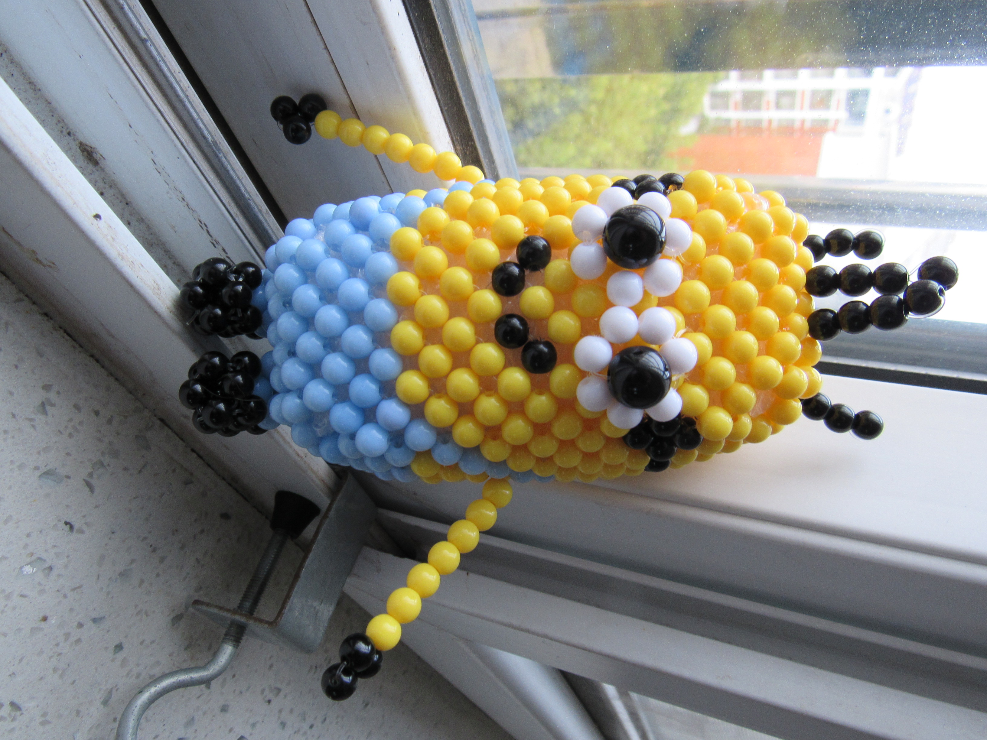 DIY大头玩偶摆件挂件小黄人手工串珠