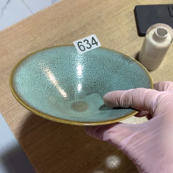 蜜****瓷片七厂窑变斗笠盏