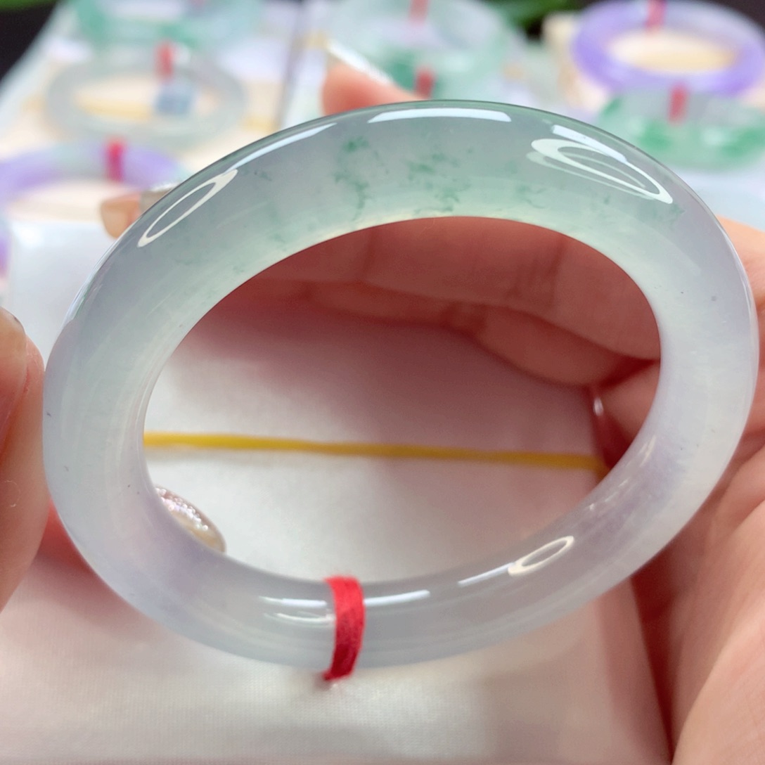 翡翠手镯（圆镯）未镶嵌师妹全条荧光棒