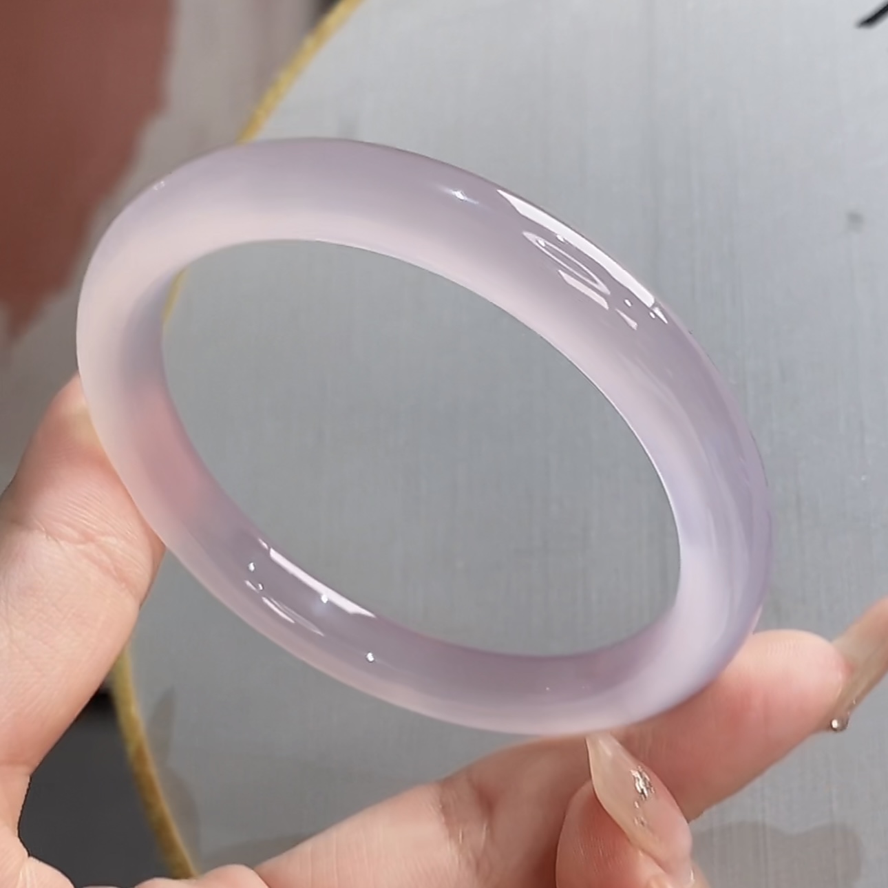 特档精挑【冰紫】紫霞仙子卡8-9玛瑙玉髓手镯显气质多样性一只发货