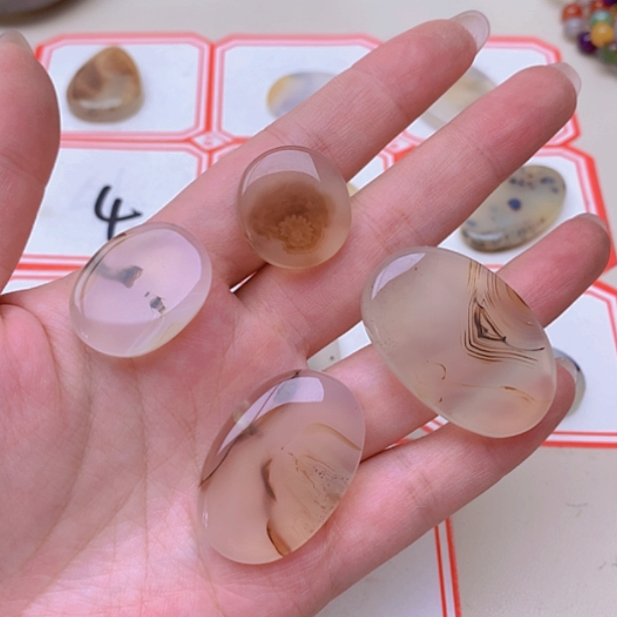 【闪购商品】未镶嵌玛瑙/玉髓珠宝半成品小*儿