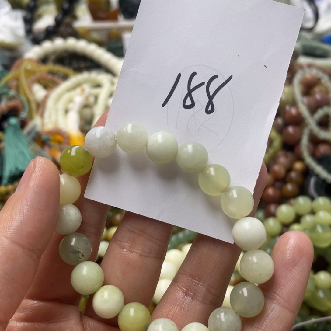 蛇纹石玉手链合金