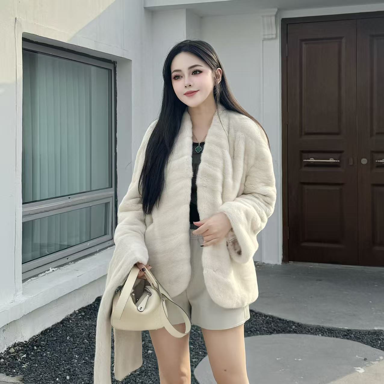 沃杰思【仙诺皮草】2025 皮草外套B007新款时尚111