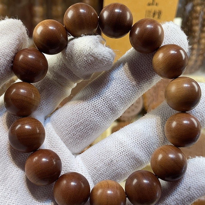 檀香木手串/手链南***意老山檀香1.5沉水蕉糖甜收藏