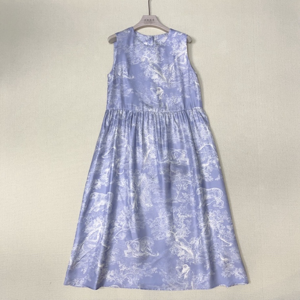 【四姐家】后背一排扣砍袖连衣裙 0277