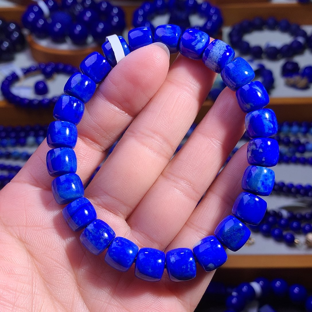 青金石未镶嵌手串9m特惠捡大漏直切老型玉化料2984