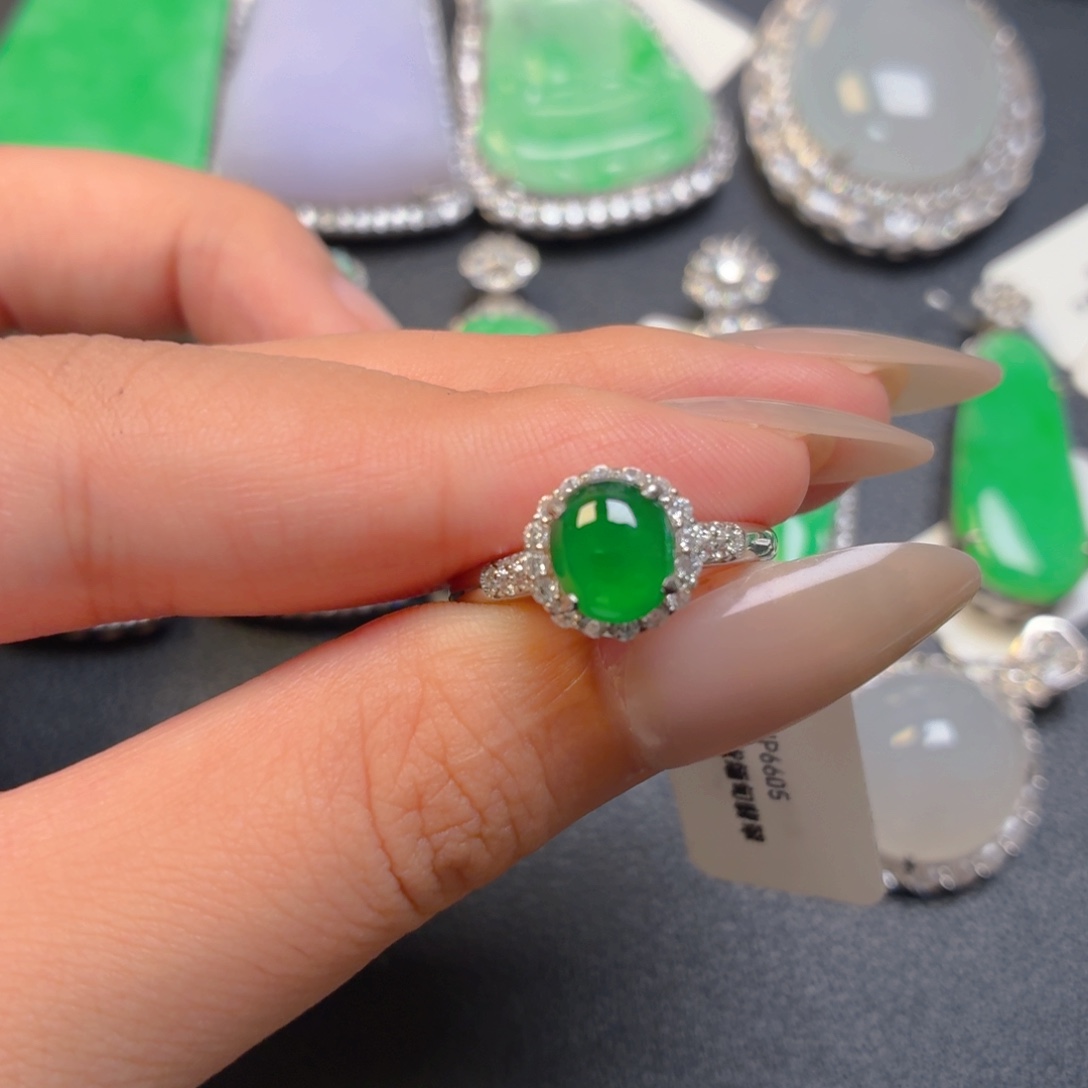 翡翠银S925镶嵌颈饰