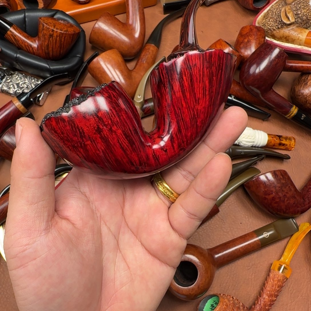 黄***叔石楠木石楠木烟斗