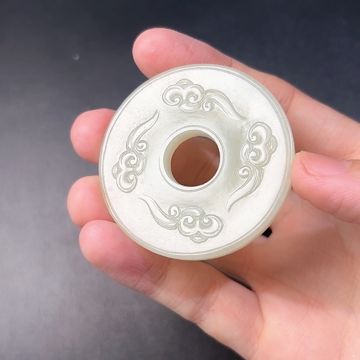 和田玉挂件未镶嵌云****0