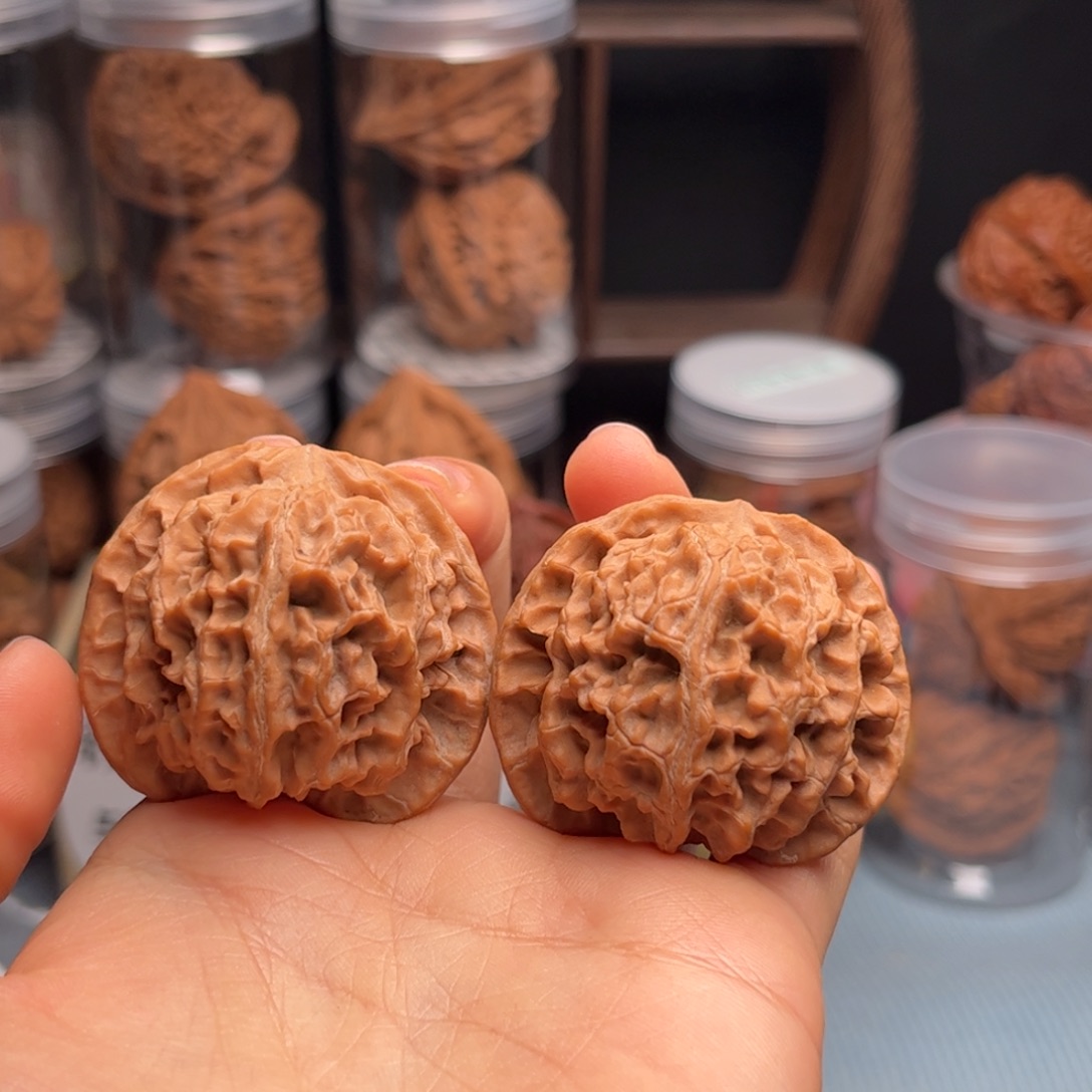 文玩核桃把件苹果园 42 全品橙皮